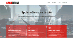 Desktop Screenshot of cashdirect.cz