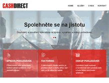 Tablet Screenshot of cashdirect.cz